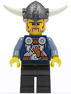 LEGO Minifigure-Viking Warrior 2b-Vikings-VIK016-Creative Brick Builders